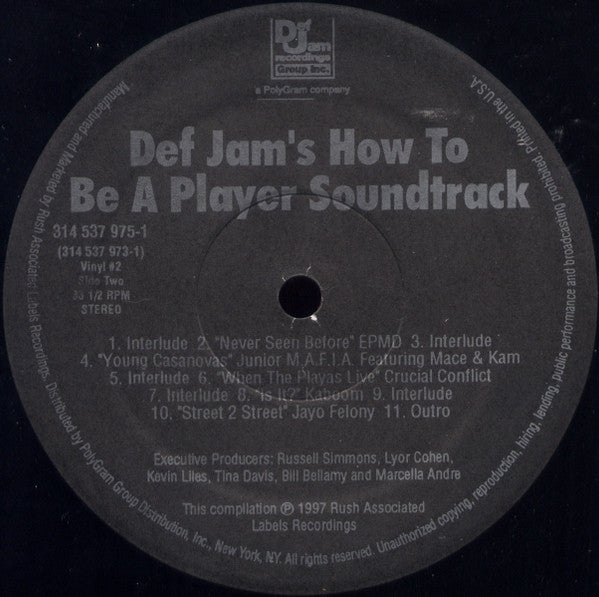 Def Jam's How To Be A Player Soundtrack