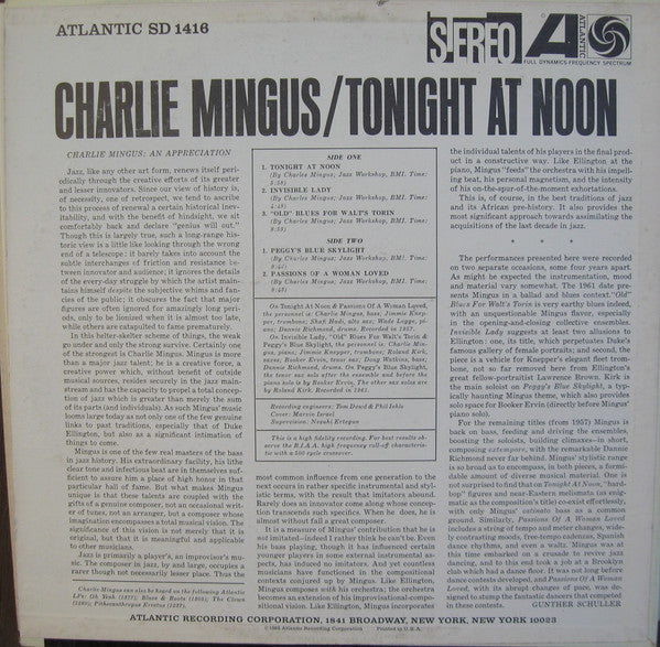 Master Release: Tonight At Noon by Charles Mingus