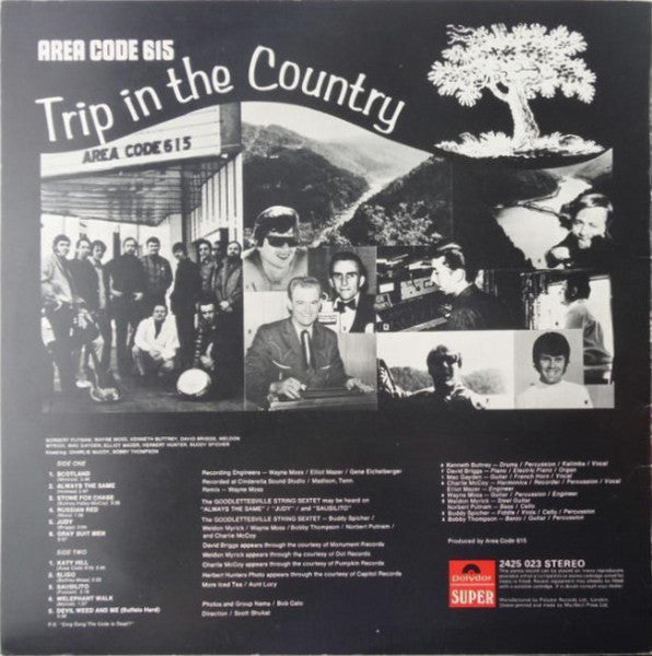 Master Release: Trip In The Country by Area Code 615