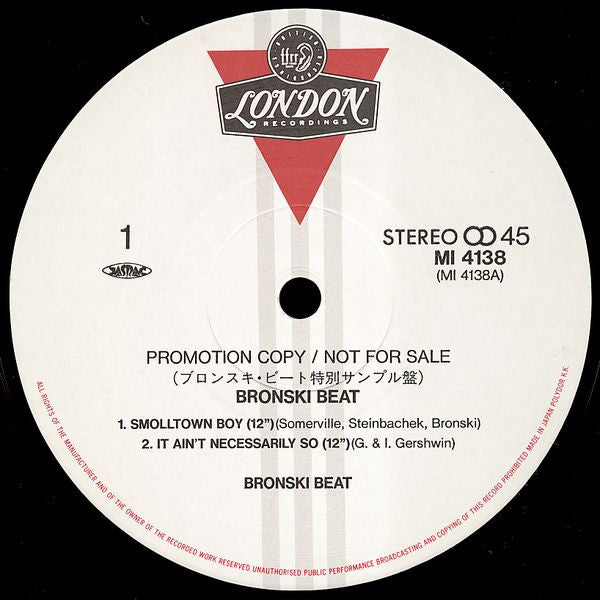 Master Release: Smalltown Boy by Bronski Beat