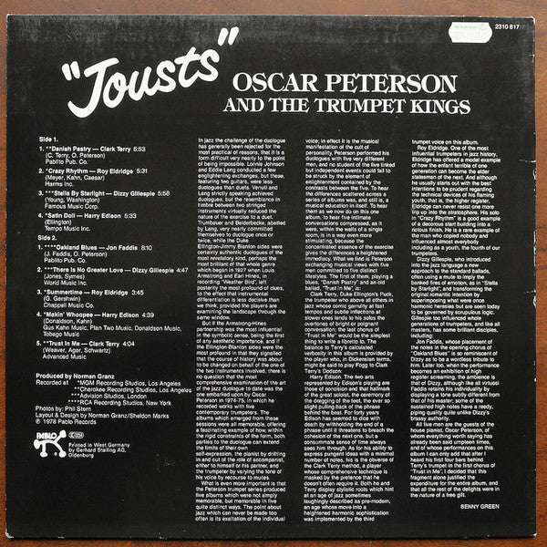 Release: Jousts-Vinyl-Germany-1978-2310 817-4623114