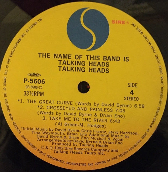 The Name Of This Band Is Talking Heads