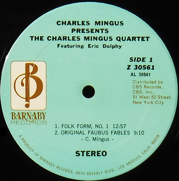 Charles Mingus Presents The Charles Mingus Quartet Featuring Eric Dolphy