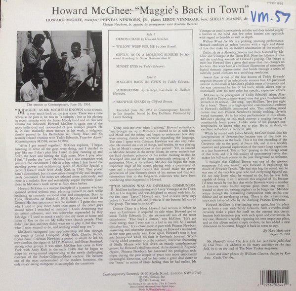 Release: Maggie's Back In Town!!-Vinyl-Germany-None-COP 044-4711320