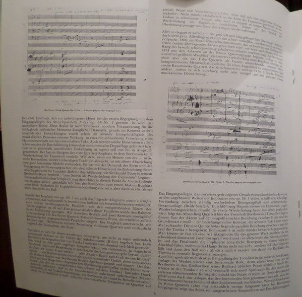 Die Mittleren Streichquartette Nr. 7 - 9 Op. 59 "Rasumovsky" • Nr. 10 Op. 74 "Harfe" • Nr. 11 Op. 95