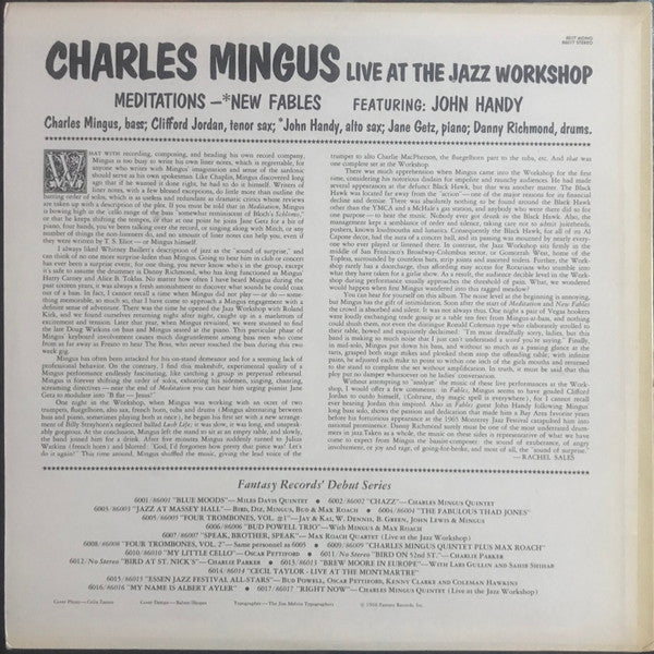 Release: Right Now: Live At The Jazz Workshop-Vinyl-US-1966-86017-2797379
