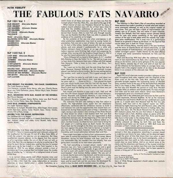 The Fabulous Fats Navarro Volume 2