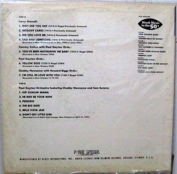 New Orleans Blues Volume II: New Orleans Radio Live 1951!