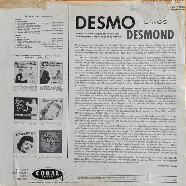 Release: Unknown Release-Vinyl-US-1957-CRL 57073-7717801