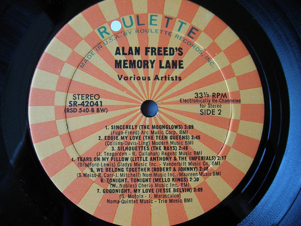 Alan Freed's Memory Lane