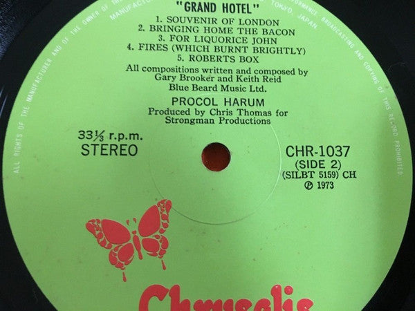 Release: Grand Hotel-Vinyl-Japan-1973-CHR 1037-7699780