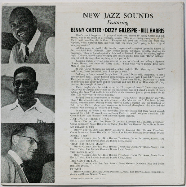 Master Release: New Jazz Sounds by Benny Carter