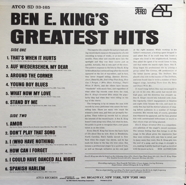 Ben E. King's Greatest Hits