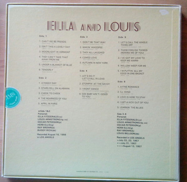 Release: Ella And Louis-Vinyl, Box Set-Japan-1976-MV 9503/5-5085521