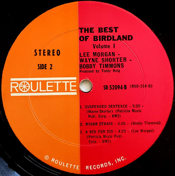 The Best Of Birdland: Volume 1.