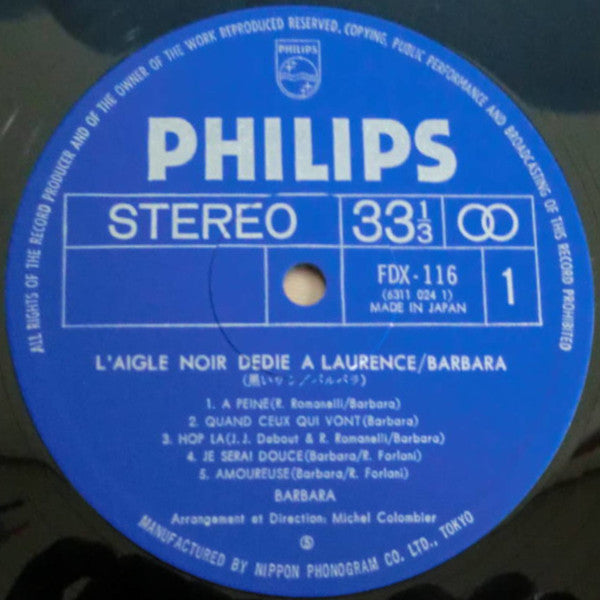 L'aigle Noir = 黒いワシ