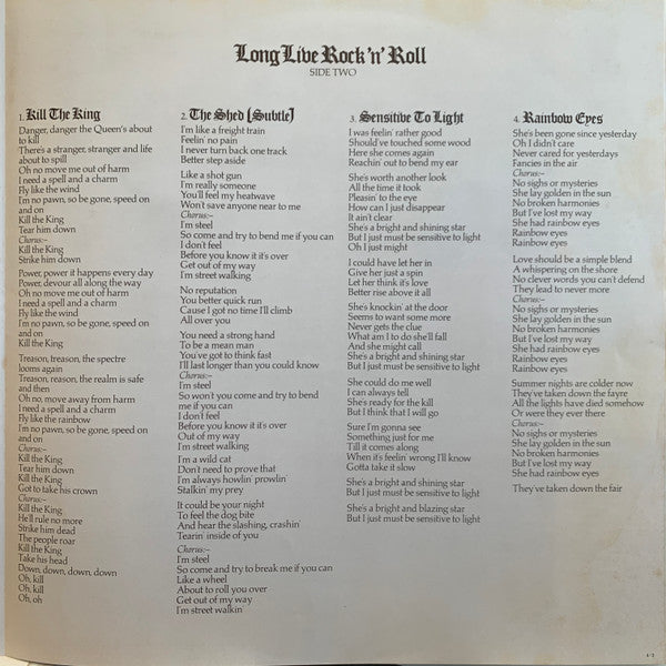 Long Live Rock 'N' Roll = バビロンの城門