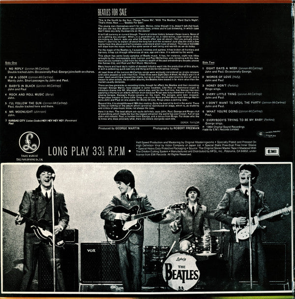 Release: Beatles For Sale-Vinyl-US-1987-MFSL 1-104, MFSL 1-104-2646888