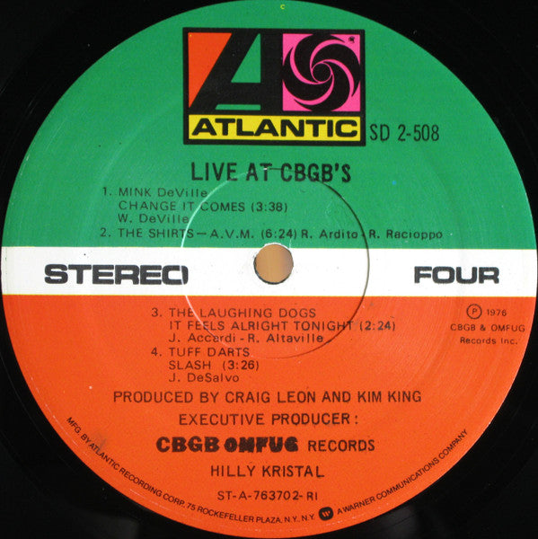 Live At CBGB's - The Home Of Underground Rock