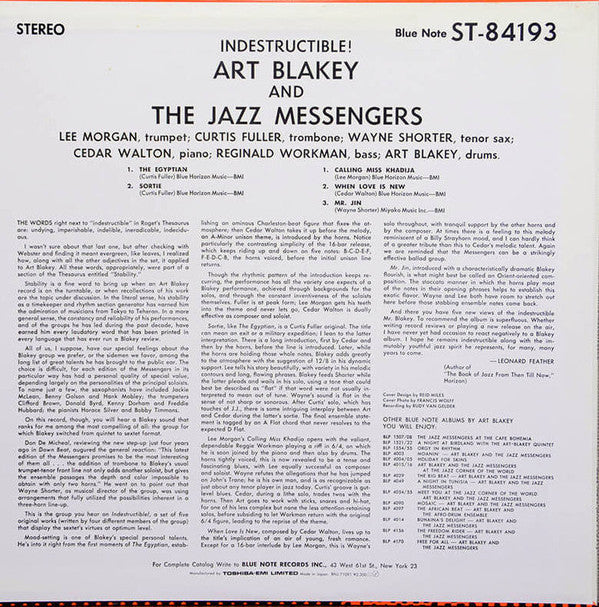 Master Release: Indestructible by Art Blakey & The Jazz Messengers