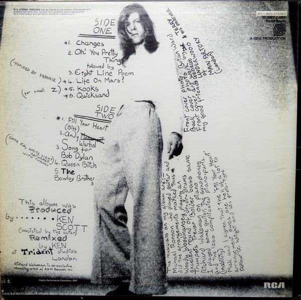 Release: Hunky Dory-Vinyl-US-1977-AFL1-4623-3027189