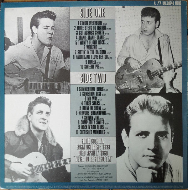Release: The Eddie Cochran Singles Album-Vinyl-UK-1979-UAK 30244-1940004