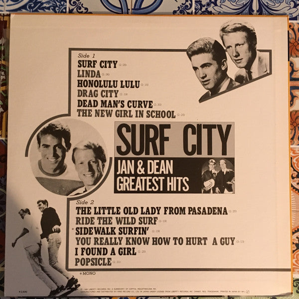 Release: Surf City Greatest Hits-Vinyl-Japan-1981-K25P-151-9293637