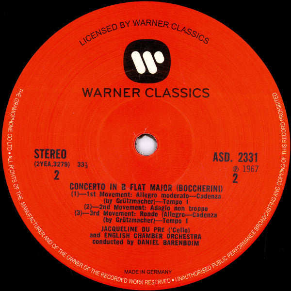 Haydn: Cello Concerto In C / Boccherini: Cello Concerto In B Flat