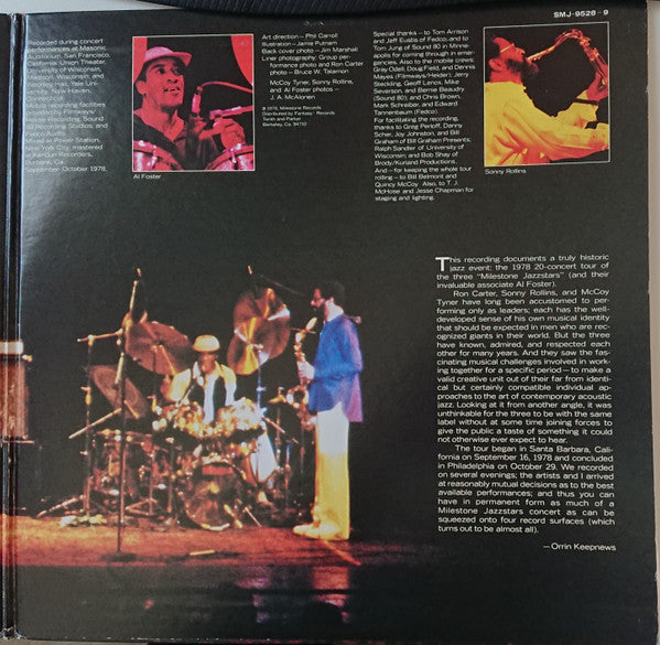 Milestone Jazzstars In Concert