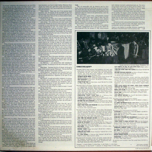 The Complete Artie Shaw Volume V, 1941-1942