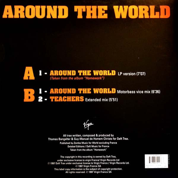 Release: Around The World-Vinyl-UK & France-1997-VST 1633, 724389411768, 7243 8 94117 6 8-5370601