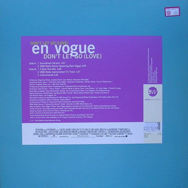 Release: Don't Let Go (Love)-Vinyl-Europe-1996-7559-63977-0, A3976T-1884073