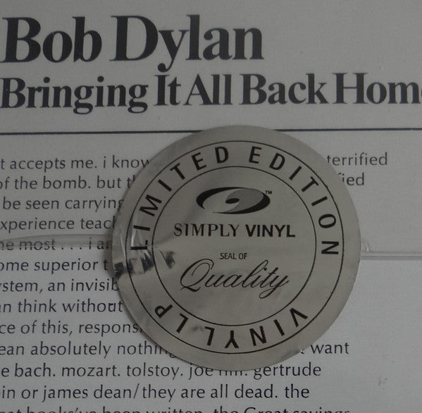 Bringing It All Back Home