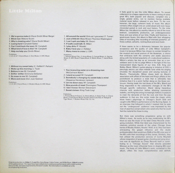 Master Release: Little Milton by Little Milton