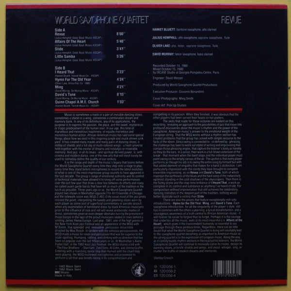 Master Release: Revue by World Saxophone Quartet