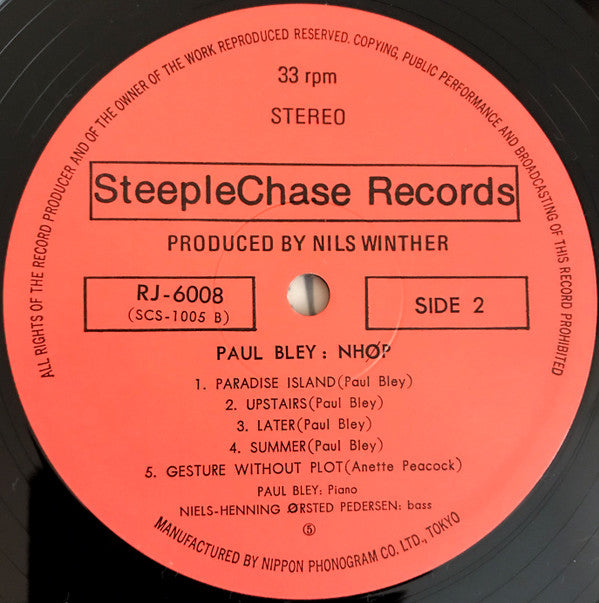 Paul Bley / NHØP