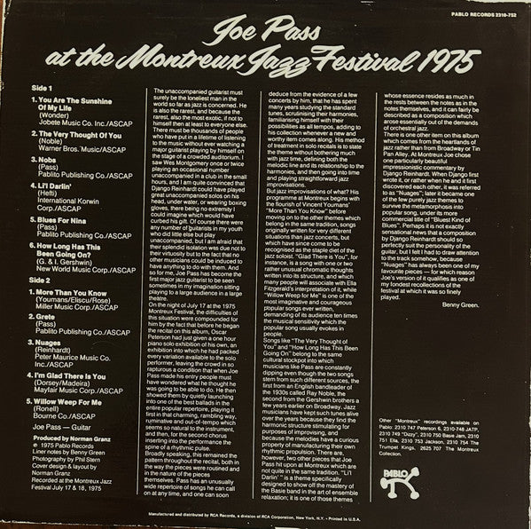 At The Montreux Jazz Festival 1975