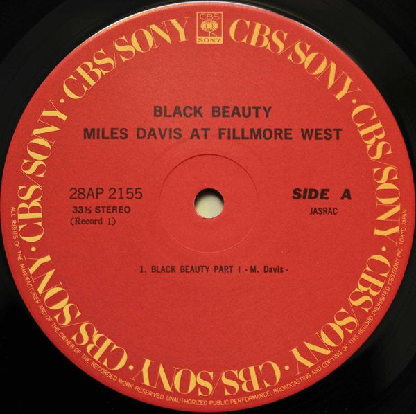 Black Beauty / Miles Davis At Fillmore West