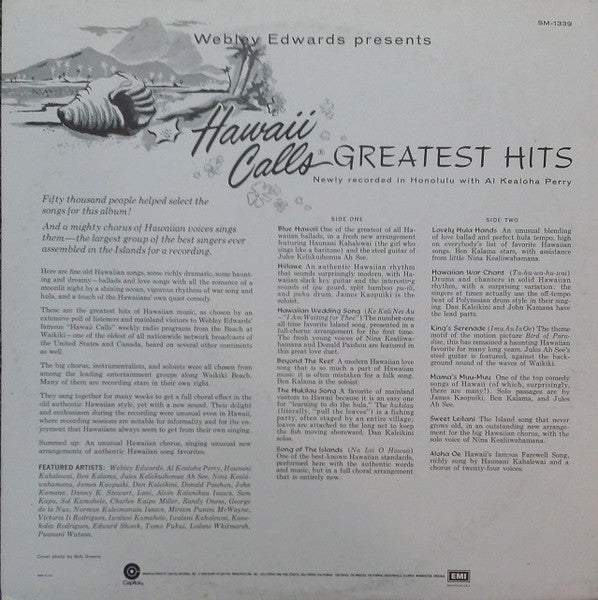 Release: Hawaii Calls: Greatest Hits-Vinyl-US-1972-SM-1339-6954512