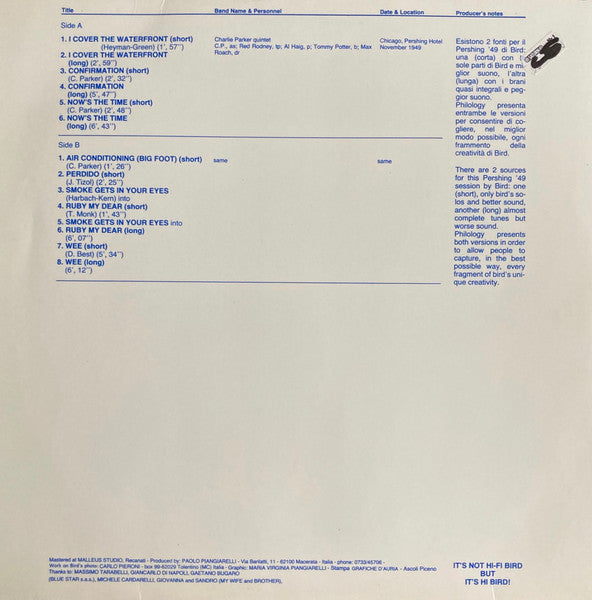 Bird's Eyes, Last Unissued, Vol. 2