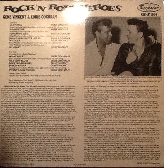Master Release: Rock 'N Roll Heroes by Eddie Cochran