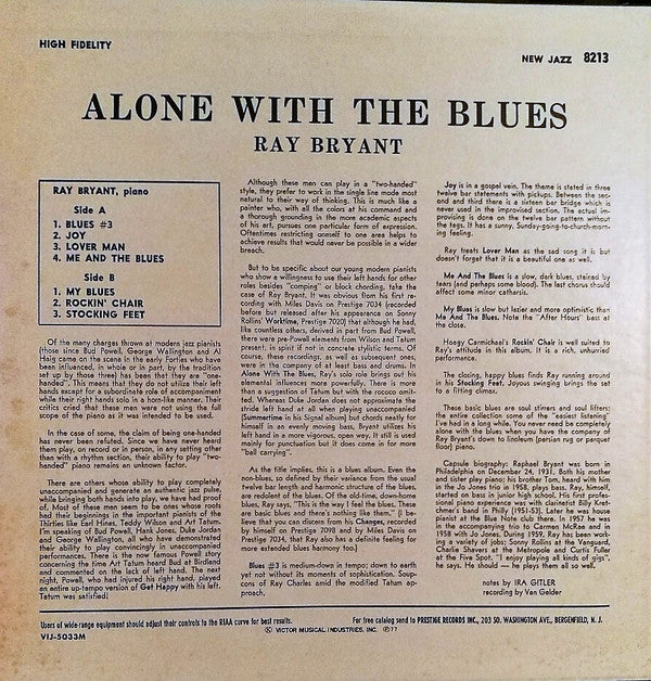 Release: Alone With The Blues-Vinyl-Japan-1977-VIJ-5033, PG-5018, NJLP-8213-8961585
