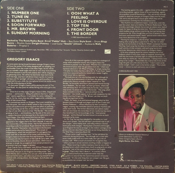 Master Release: Reggae Greats: Gregory Isaacs Live by Gregory Isaacs