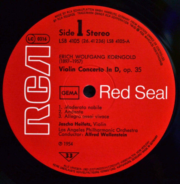 Violin Concerto In D / Scottish Fantasy