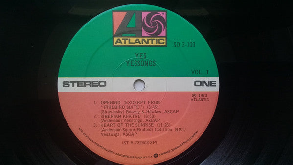Release: Yessongs-Vinyl-US-1975-SD 3-100-3540968