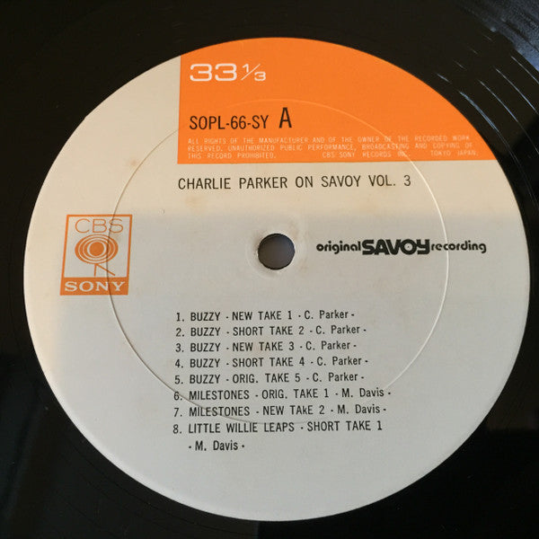 Charlie Parker On Savoy Vol. 3