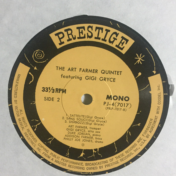 Art Farmer Quintet Featuring Gigi Gryce