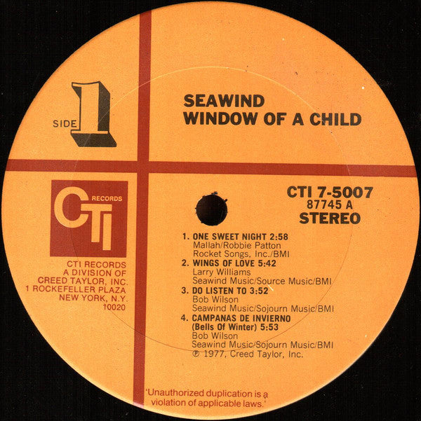 Release: Window Of A Child-Vinyl-US-1977-CTI 7-5007, CTI 7 5007-8270976