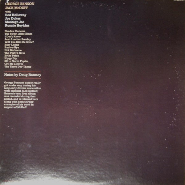 Master Release: George Benson / Jack McDuff by George Benson