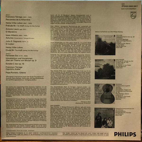 Master Release: Berühmte Kompositionen Für Gitarre by Pepe Romero